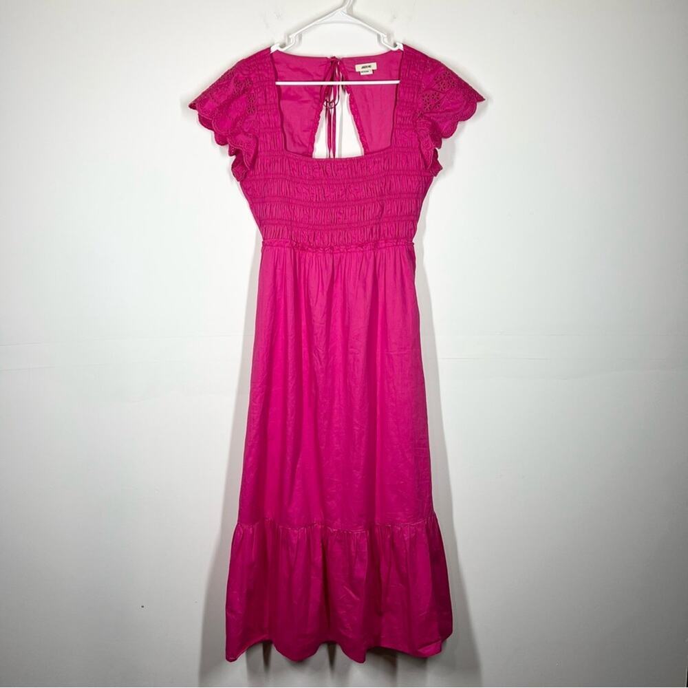 Jason Wu Pink Smocked Maxi Dress Size Large